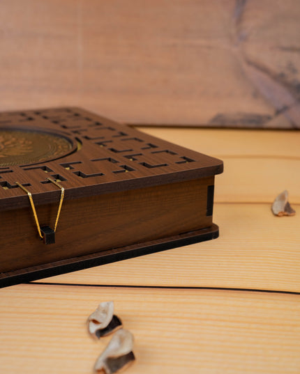 Brown Annapakshi Dry Fruit Box- 10x10 inch - WL5384-2