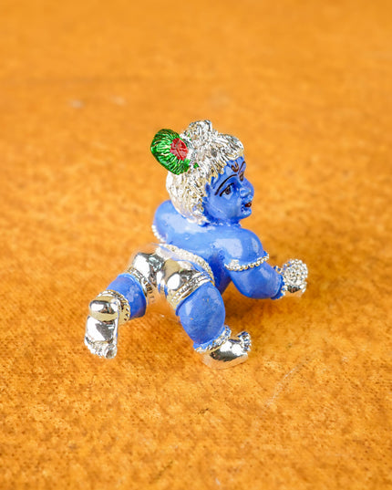 German Silver Baby Krishna - 2 inch - WL5386