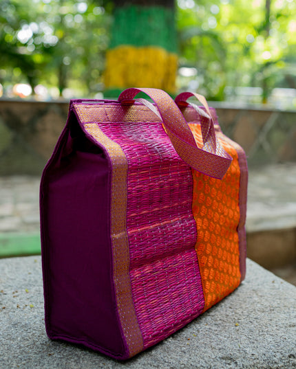 Half and Half Korai Handbag - 12x12 inch - WL5389