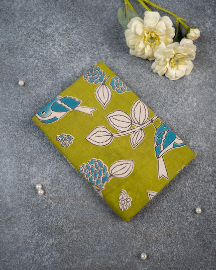 Kalamkari Blouse Bit - Set of 10 - Assorted - WL5392