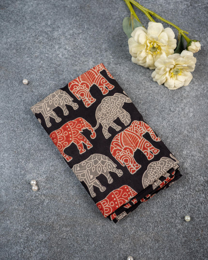 Kalamkari Blouse Bit - Set of 10 - Assorted - WL5392