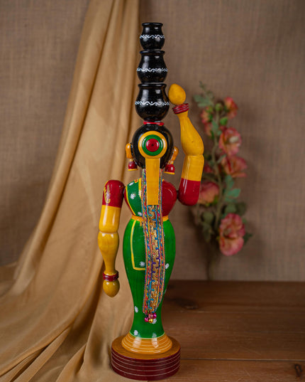 Kondapalli - Lady with 3 Pot - 20 inch - WL5395