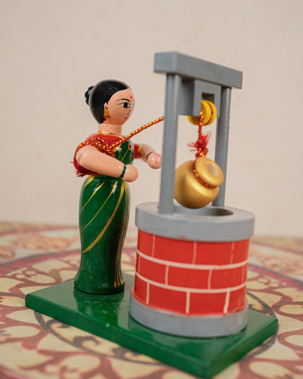 Kondapalli - Lady with Well - 6 inch - WL5396
