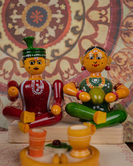 Kondapalli - Marriage Set with Mandapam - 6 inch - WL5399