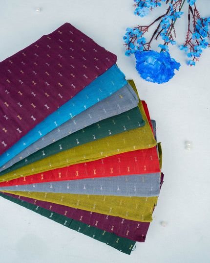 Raw Silk Blouse Bit - Set of 10 - Assorted Colors - WL5402