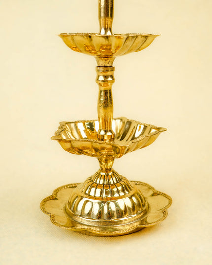 Brass Annapakshi Diya - 3 Step - 8 inch - WL5403