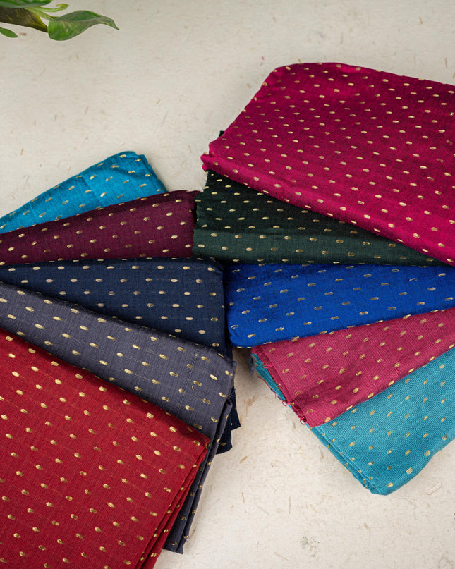 Raw Silk Blouse Bit - Set of 10 - Assorted Colors - WL5405