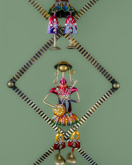 Metal Handpainted Musician on Frame - 36 inch - WL5406