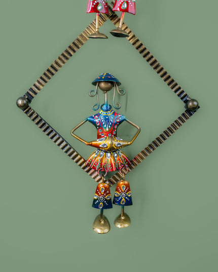 Metal Handpainted Musician on Frame - 36 inch - WL5406