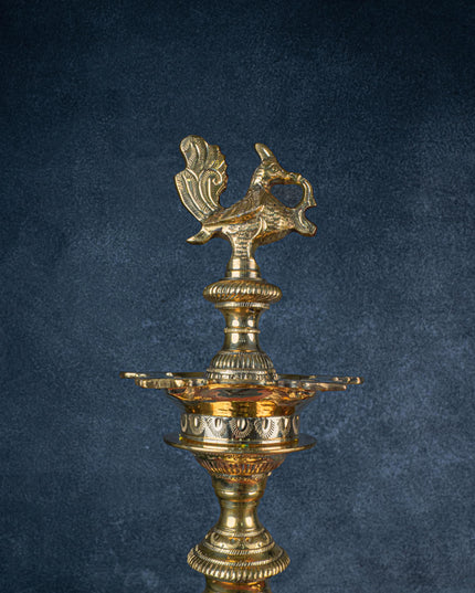 Brass Annapakshi Kuthu Vilakku - 30 inch - WL5408