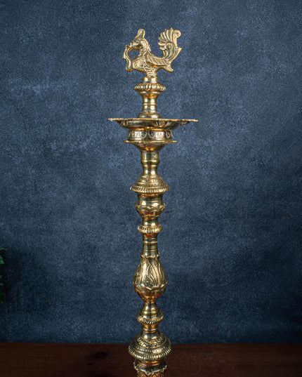 Brass Annapakshi Kuthu Vilakku - 28 inch - WL5409