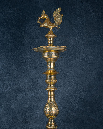 Brass Annapakshi Kuthu Vilakku - 39 inch - WL5410