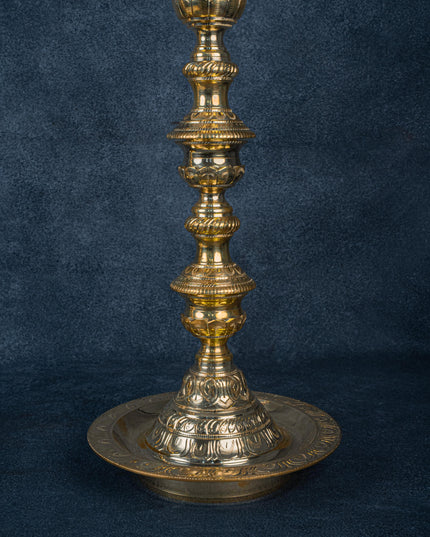 Brass Annapakshi Kuthu Vilakku - 39 inch - WL5410