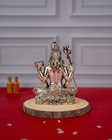 Brass Antique Shivan Idol - 4 inch - WL5416