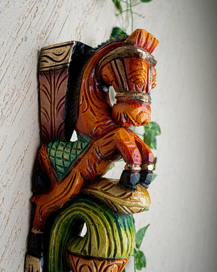 Wooden Carved Horse Bracket - 12 inch - Set of 2 - WL5424