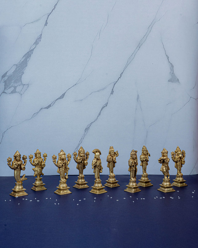 Brass Dasavatharam Idols - 5 inch - WL5427