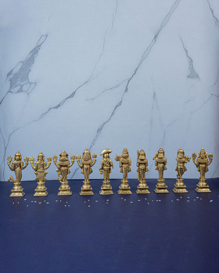 Brass Dasavatharam Idols - 5 inch - WL5427