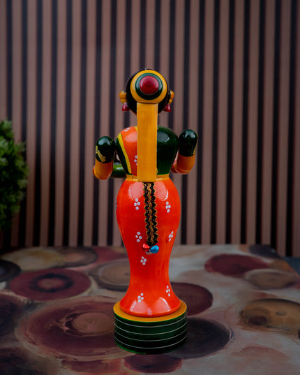 Kondapalli - Welcome Lady with Thambulam - 9 inch - WL5433