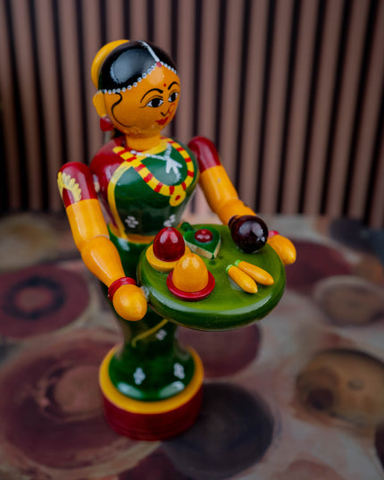 Kondapalli - Welcome Lady with Thambulam - 9 inch - WL5433