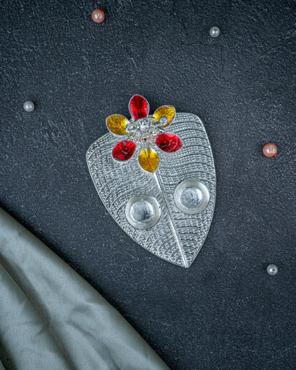 Lord Lakshmi Manjal-Kumkum Holder - Red - WL5438-2