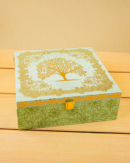 Decorative 4 Jar Dry Fruit Box - WL5447