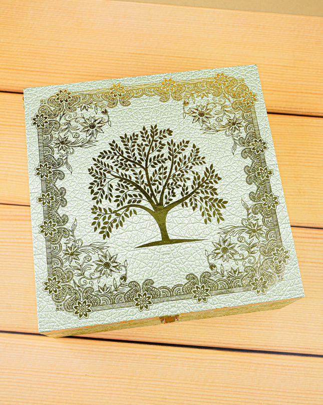 Decorative 4 Jar Dry Fruit Box - WL5447