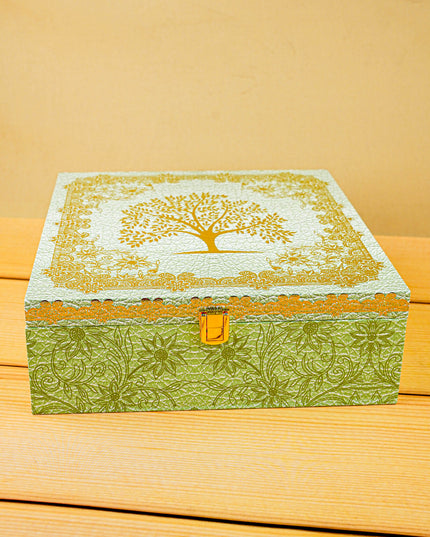 Decorative 4 Jar Dry Fruit Box - WL5447
