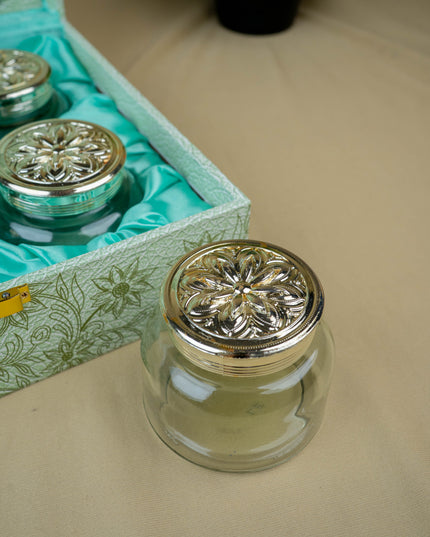 Decorative 4 Jar Dry Fruit Box - WL5447