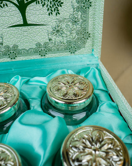 Decorative 4 Jar Dry Fruit Box - WL5447