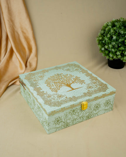 Decorative 4 Jar Dry Fruit Box - WL5447