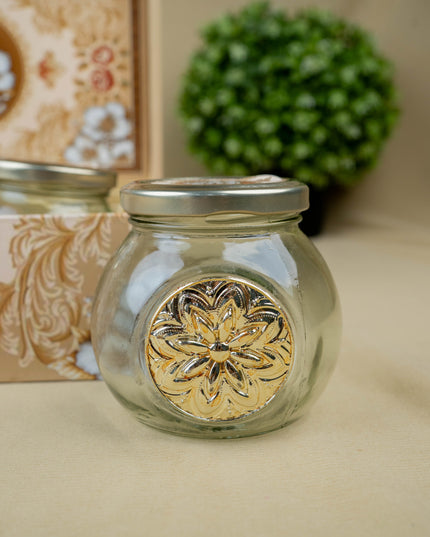 Decorative 2 Jar Dry Fruit Box with Bag - WL5448