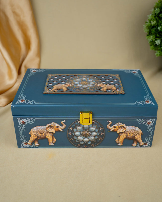 Decorative 2 Jar Dry Fruit Box - WL5449