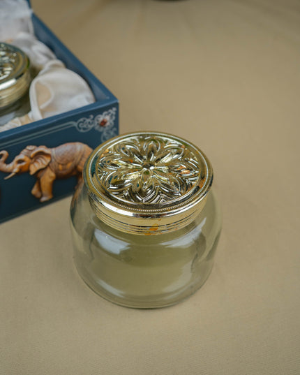 Decorative 2 Jar Dry Fruit Box - WL5449