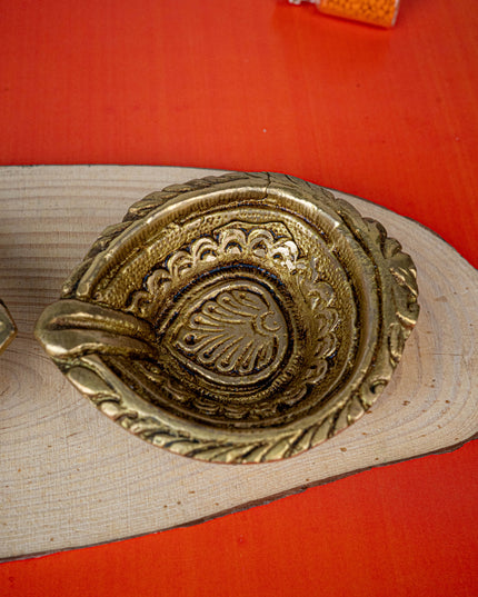 Brass Diya - Set of 2 - 3 inch - WL5455