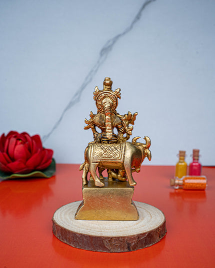 Brass Krishna Idol - 4 inch - WL5460