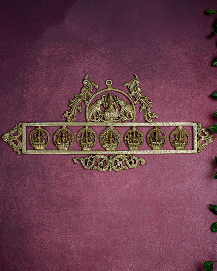 Brass Ashtalakshmi Wall Hanging - 11 inch - WL5461