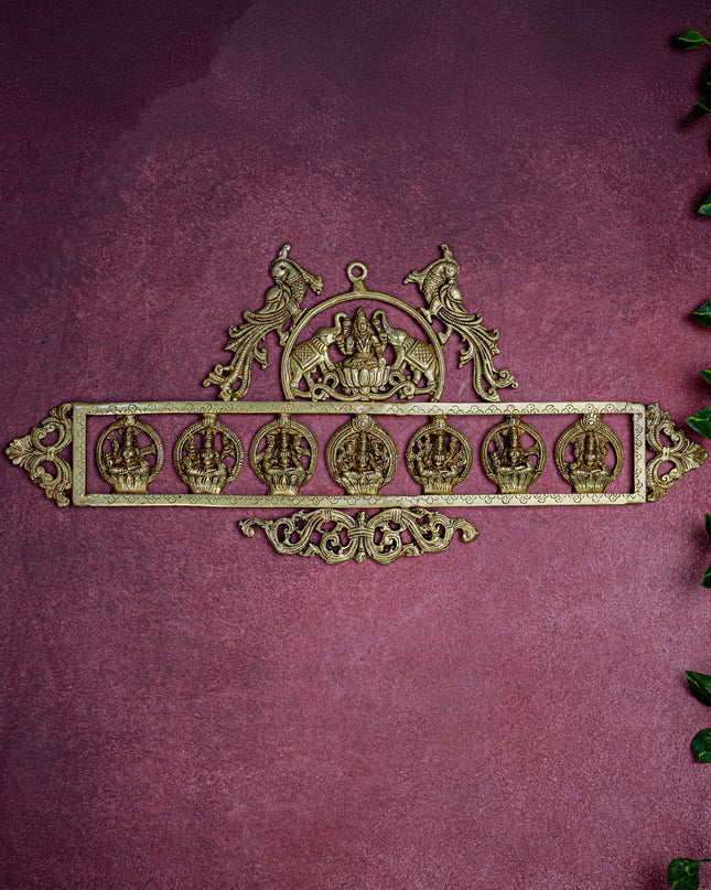 Brass Ashtalakshmi Wall Hanging - 11 inch - WL5461