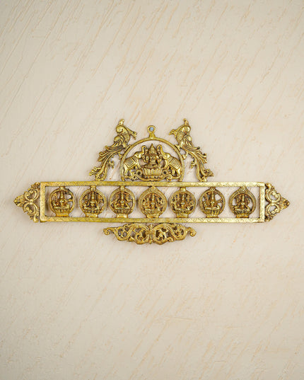 Brass Ashtalakshmi Wall Hanging - 11 inch - WL5461