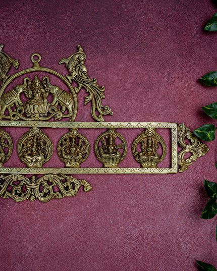 Brass Ashtalakshmi Wall Hanging - 11 inch - WL5461