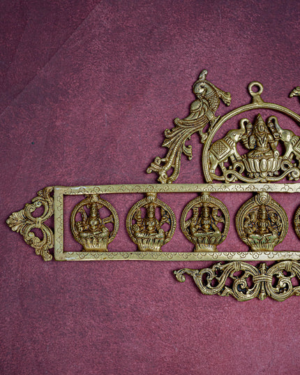 Brass Ashtalakshmi Wall Hanging - 11 inch - WL5461