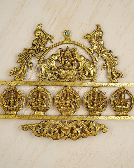 Brass Ashtalakshmi Wall Hanging - 11 inch - WL5461