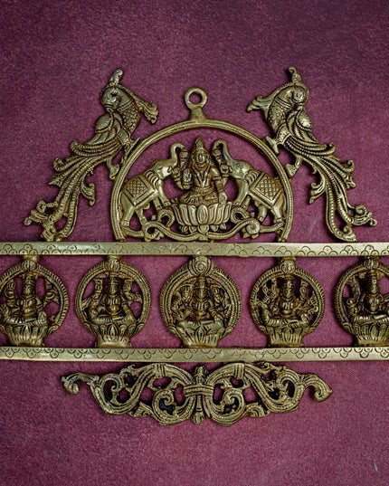 Brass Ashtalakshmi Wall Hanging - 11 inch - WL5461