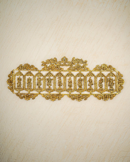 Brass Dasavatharam Wall Hanging - 36 inch - WL5462