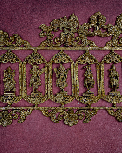 Brass Dasavatharam Wall Hanging - 36 inch - WL5462