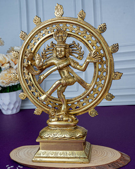 Brass Nataraja Idol - 12 inch - WL5473