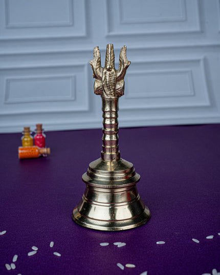 Brass Bell with Choolam - 5 inch - WL5476