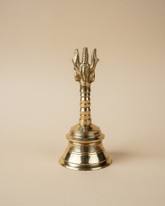 Brass Bell with Choolam - 5 inch - WL5476