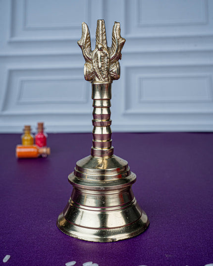 Brass Bell with Choolam - 5 inch - WL5476