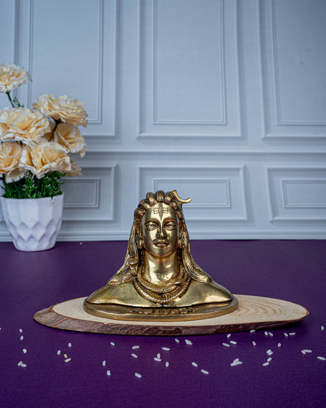 Brass Adiyogi Idol - 5 inch - WL5477