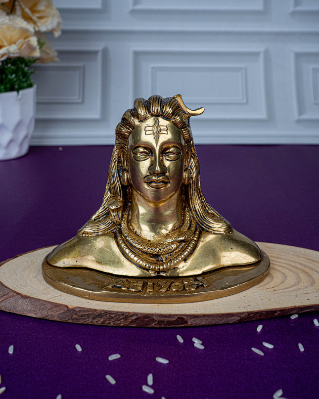 Brass Adiyogi Idol - 5 inch - WL5477